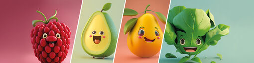 vier Früchte animiert